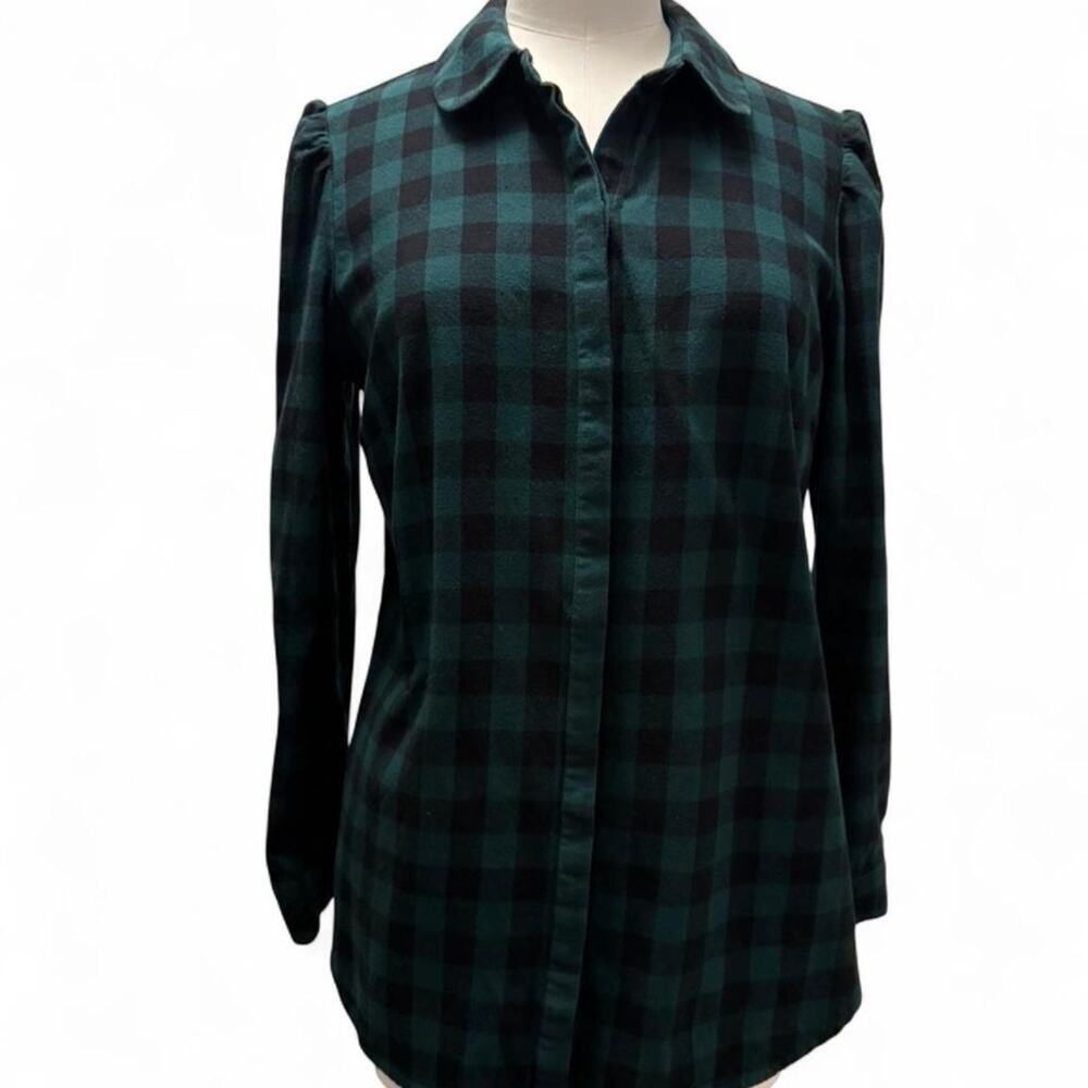 Tuckernuck Green Plaid Button-Up Shirt (sz Medium) 422